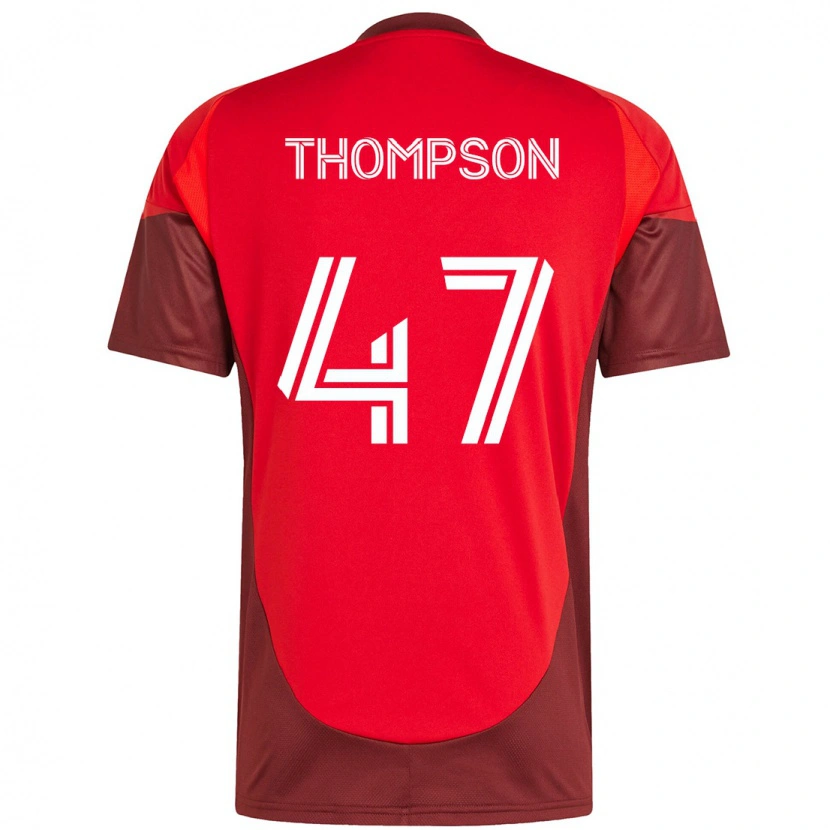 Danxen Barn Kosi Thompson #47 Röd Vit Hemmatröja Matchtröjor 2025/26 Tröjor T-Tröja