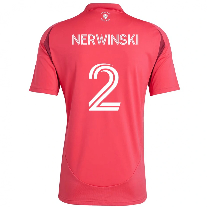 Danxen Barn Jake Nerwinski #2 Magenta Vit Hemmatröja Matchtröjor 2025/26 Tröjor T-Tröja