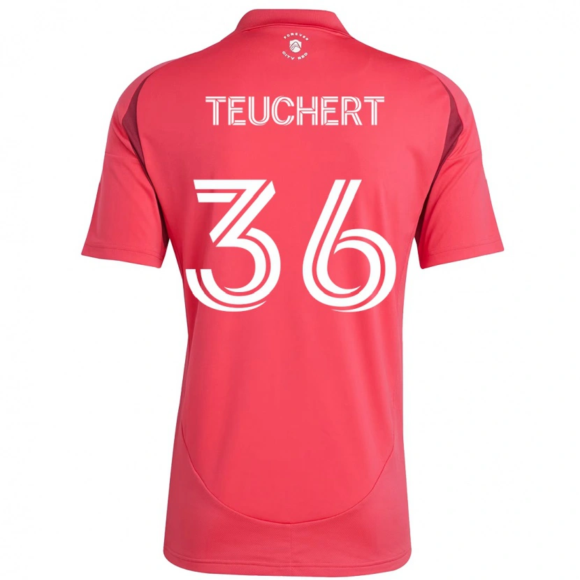 Danxen Barn Cedric Teuchert #36 Magenta Vit Hemmatröja Matchtröjor 2025/26 Tröjor T-Tröja
