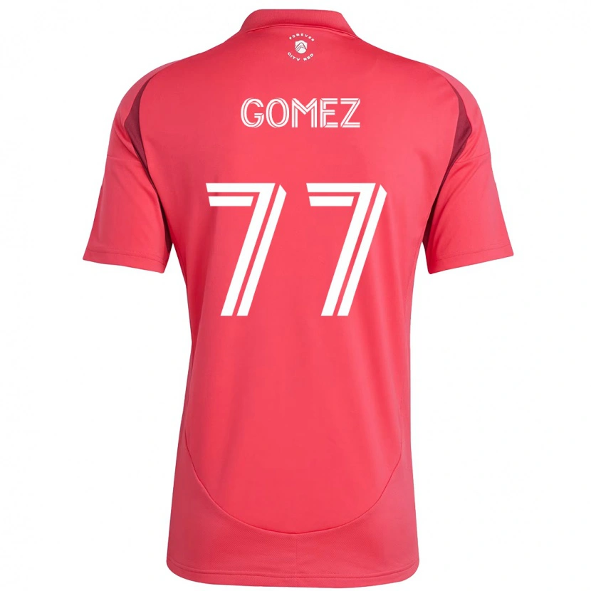 Danxen Barn Sam Gomez #77 Magenta Vit Hemmatröja Matchtröjor 2025/26 Tröjor T-Tröja