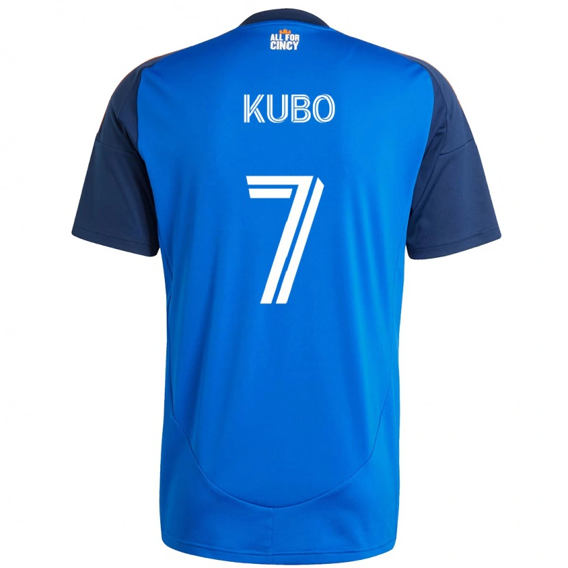 Danxen Barn Yuya Kubo #7 Mörkblå Orange Hemmatröja Matchtröjor 2025/26 Tröjor T-Tröja