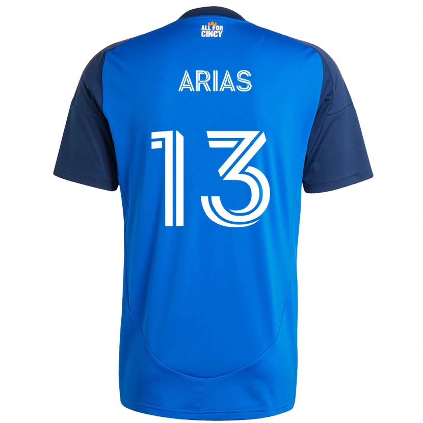 Danxen Barn Santiago Arias #13 Vit Blå Orange Hemmatröja Matchtröjor 2025/26 Tröjor T-Tröja