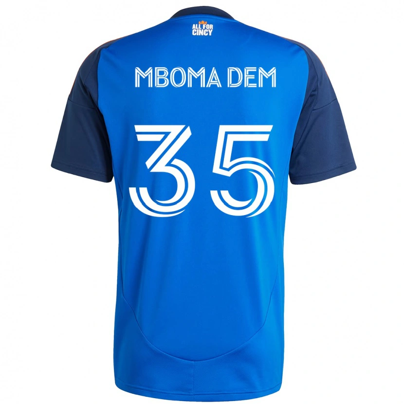Danxen Barn Kenji Mboma Dem #35 Mörkblå Orange Hemmatröja Matchtröjor 2025/26 Tröjor T-Tröja