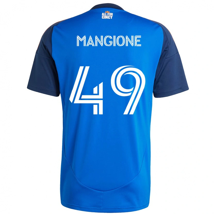 Danxen Barn Peter Mangione #49 Mörkblå Orange Hemmatröja Matchtröjor 2025/26 Tröjor T-Tröja