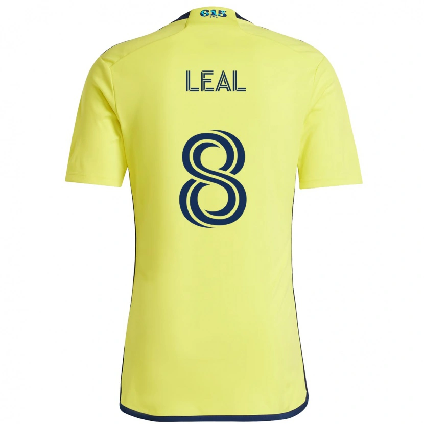 Danxen Barn Randall Leal #8 Gul Marinblå Hemmatröja Matchtröjor 2025/26 Tröjor T-Tröja