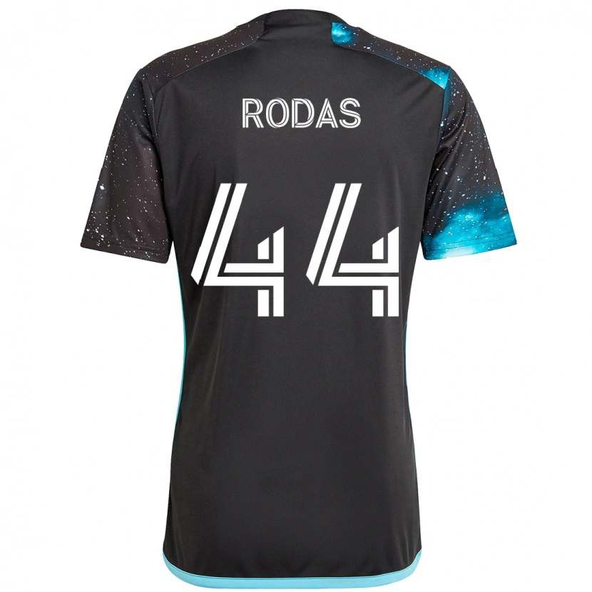Danxen Barn Geremy Rodas #44 Svart Blå Hemmatröja Matchtröjor 2025/26 Tröjor T-Tröja
