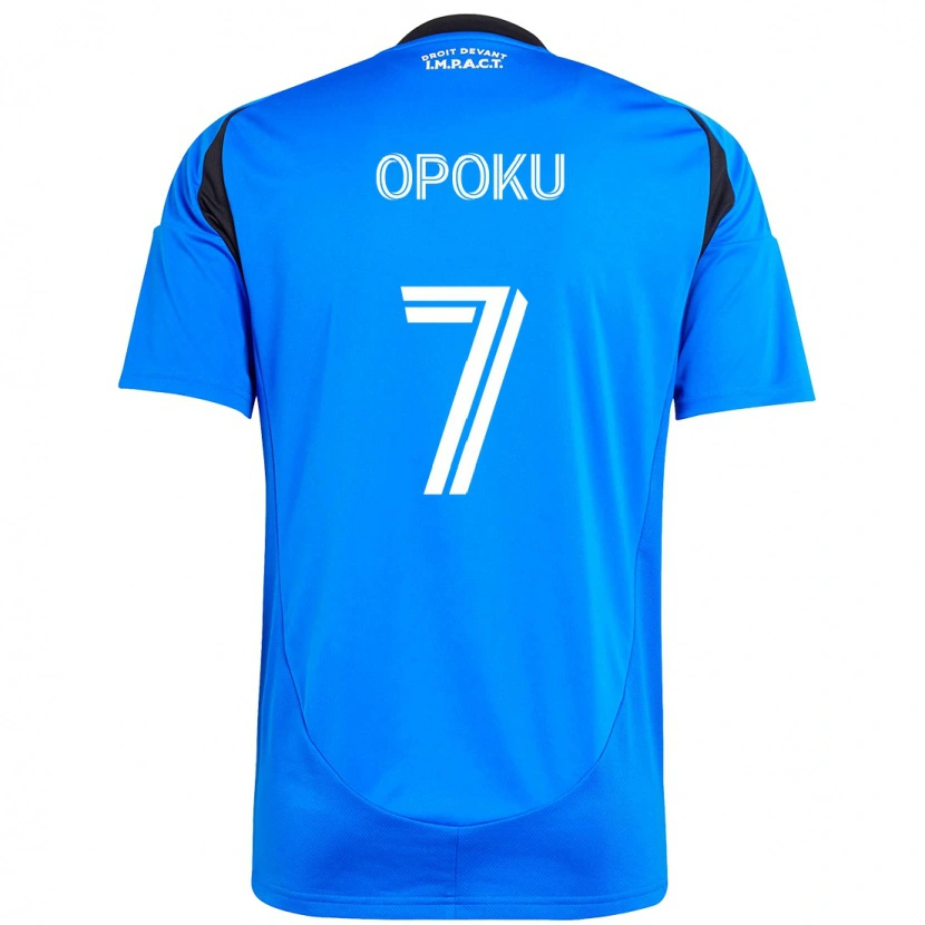 Danxen Barn Kwadwo Opoku #7 Mörkblå Svart Hemmatröja Matchtröjor 2025/26 Tröjor T-Tröja
