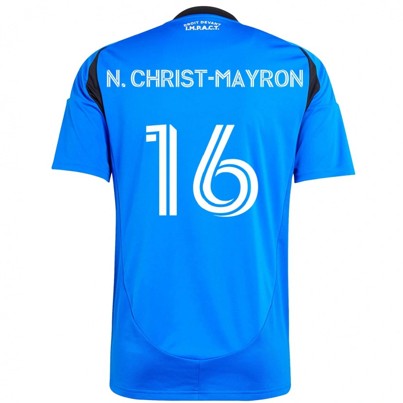 Danxen Barn Brou Aya N'ta Christ-Mayron #16 Mörkblå Svart Hemmatröja Matchtröjor 2025/26 Tröjor T-Tröja