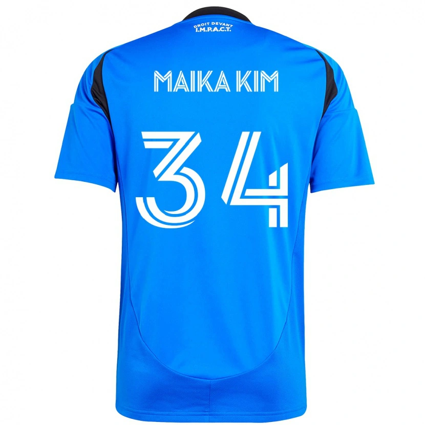 Danxen Barn Guerrier Maika Kim #34 Mörkblå Svart Hemmatröja Matchtröjor 2025/26 Tröjor T-Tröja