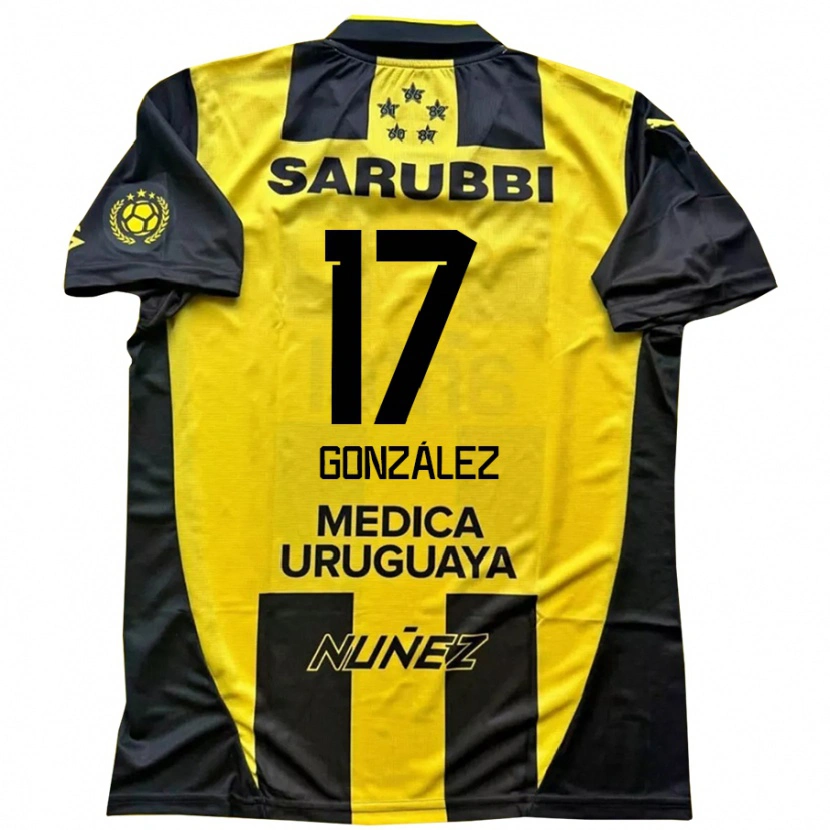 Danxen Barn Luciano González #17 Gul Svart Hemmatröja Matchtröjor 2025/26 Tröjor T-Tröja