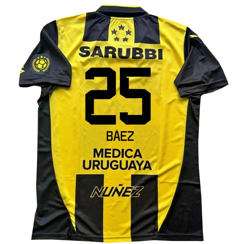 Danxen Barn Jaime Báez #25 Gul Svart Hemmatröja Matchtröjor 2025/26 Tröjor T-Tröja