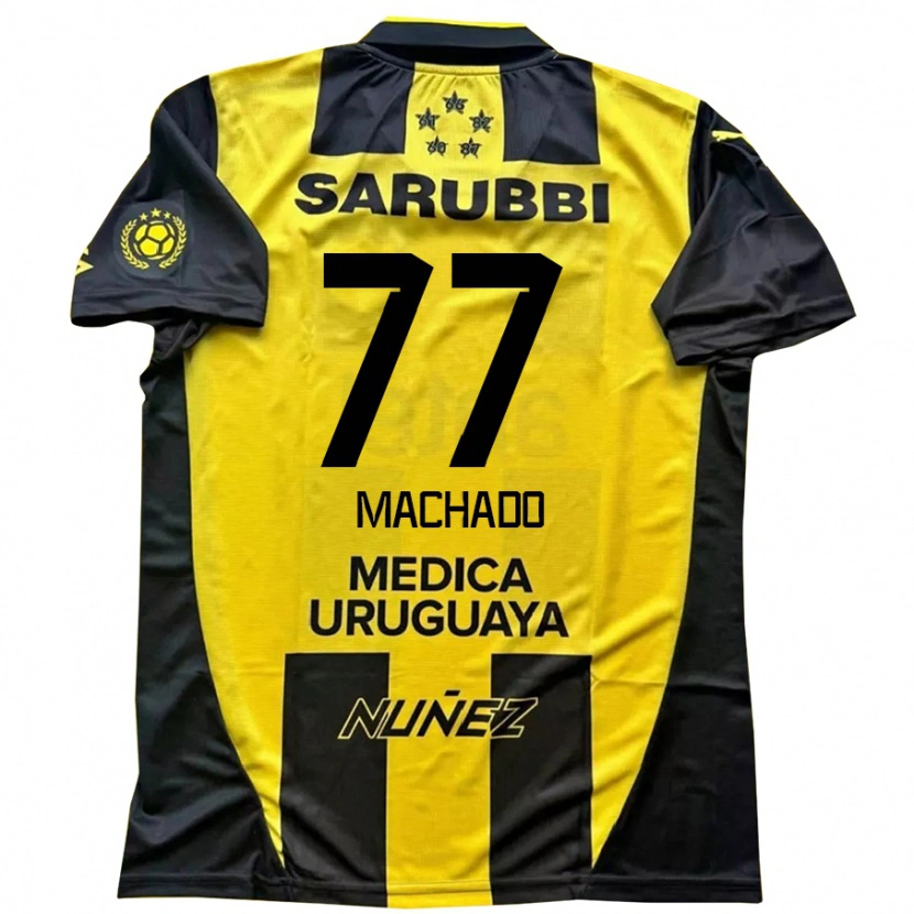 Danxen Barn Alexander Machado #77 Gul Svart Hemmatröja Matchtröjor 2025/26 Tröjor T-Tröja