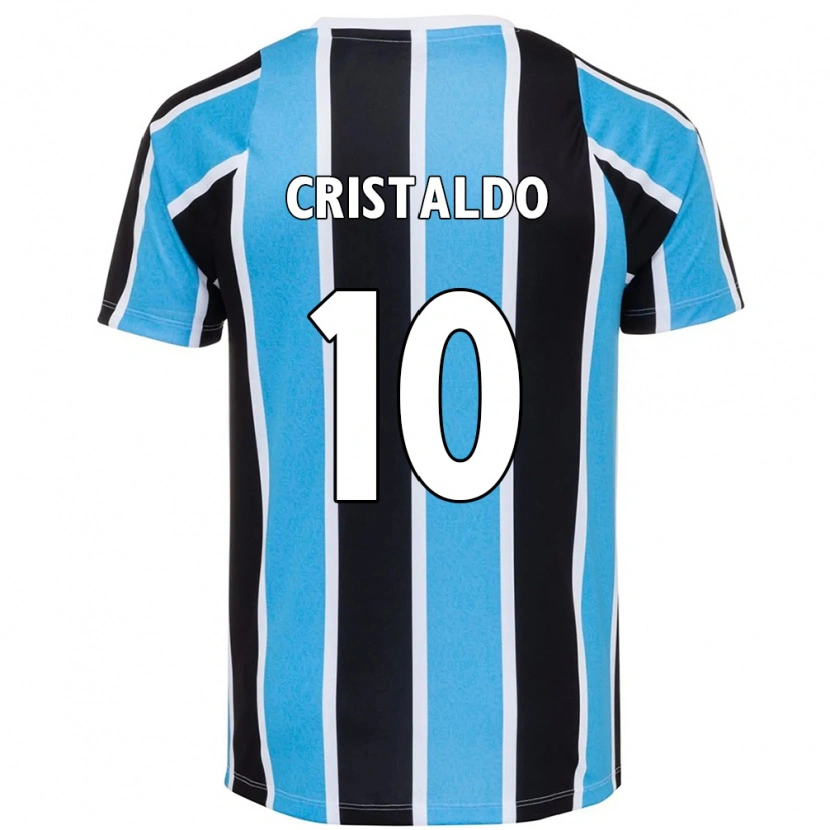 Danxen Barn Franco Cristaldo #10 Blå Svart Vit Hemmatröja Matchtröjor 2025/26 Tröjor T-Tröja