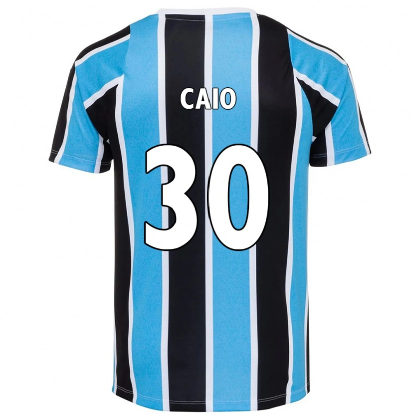 Danxen Barn Rodrigo Caio #30 Blå Svart Vit Hemmatröja Matchtröjor 2025/26 Tröjor T-Tröja