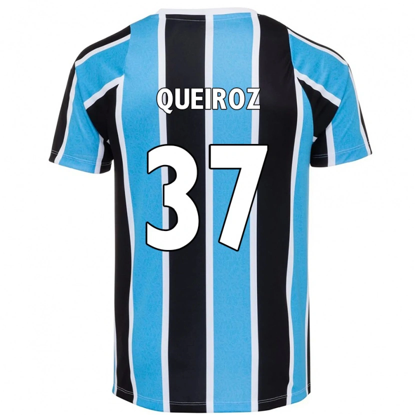 Danxen Barn Du Queiroz #37 Blå Svart Vit Hemmatröja Matchtröjor 2025/26 Tröjor T-Tröja