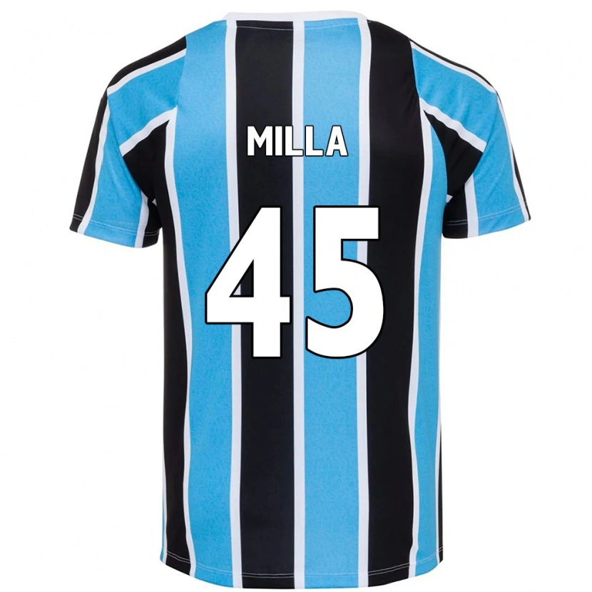 Danxen Barn Lucas Milla #45 Blå Svart Vit Hemmatröja Matchtröjor 2025/26 Tröjor T-Tröja
