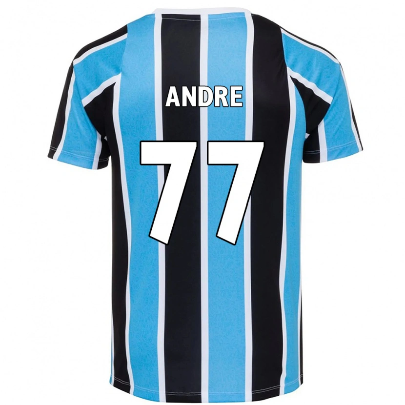 Danxen Barn André Henrique #77 Blå Svart Vit Hemmatröja Matchtröjor 2025/26 Tröjor T-Tröja