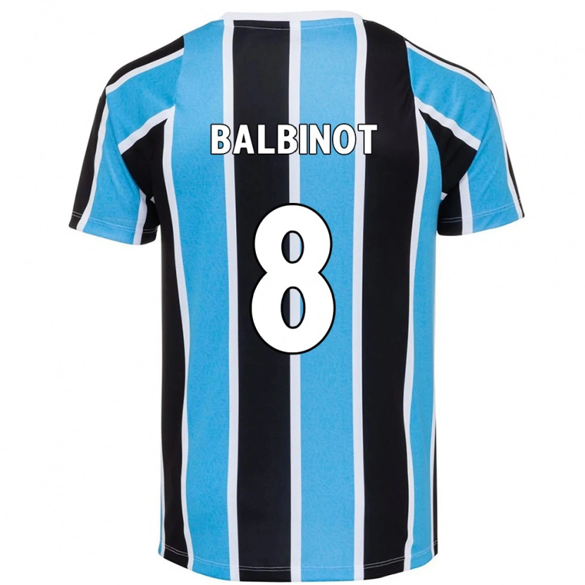 Danxen Barn Manu Balbinot #8 Blå Svart Vit Hemmatröja Matchtröjor 2025/26 Tröjor T-Tröja