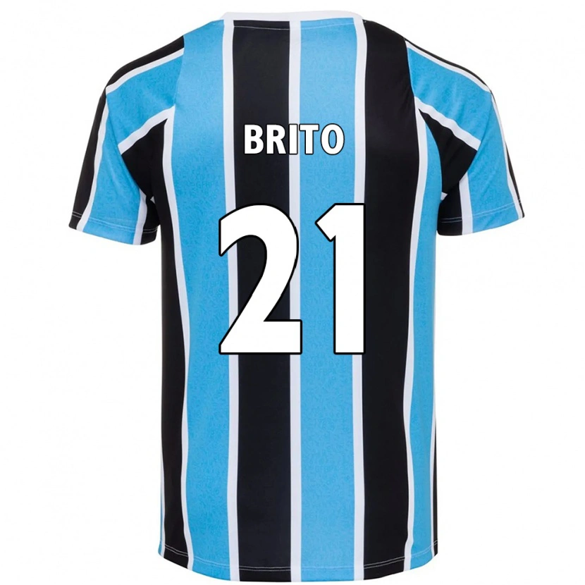 Danxen Barn Brito #21 Blå Svart Vit Hemmatröja Matchtröjor 2025/26 Tröjor T-Tröja