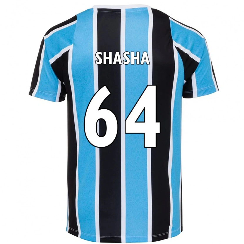 Danxen Barn Shashá #64 Blå Svart Vit Hemmatröja Matchtröjor 2025/26 Tröjor T-Tröja