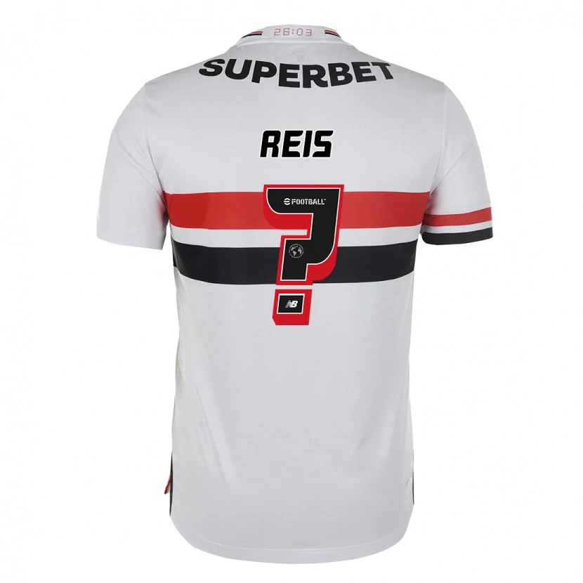 Danxen Barn Guilherme Reis #0 Röd Svart Vit Hemmatröja Matchtröjor 2025/26 Tröjor T-Tröja