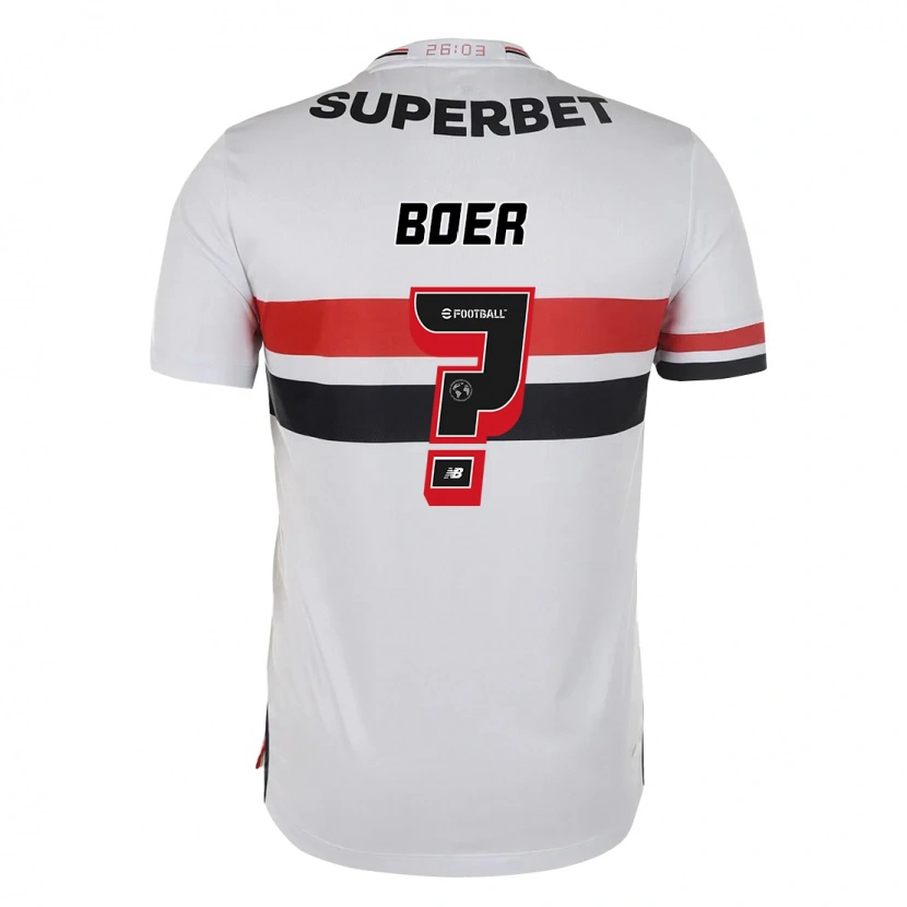 Danxen Barn Enzo Boer #0 Röd Svart Vit Hemmatröja Matchtröjor 2025/26 Tröjor T-Tröja