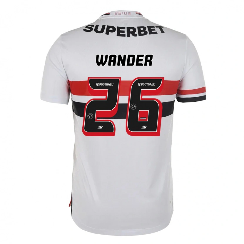 Danxen Barn Talles Wander #26 Röd Svart Vit Hemmatröja Matchtröjor 2025/26 Tröjor T-Tröja
