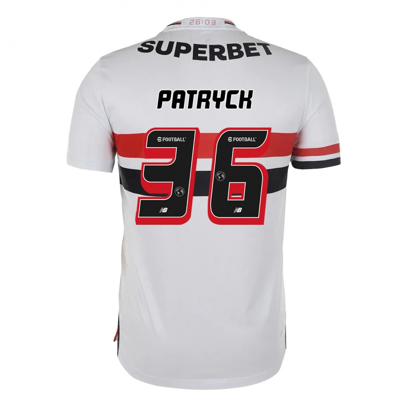 Danxen Barn Patryck #36 Röd Svart Vit Hemmatröja Matchtröjor 2025/26 Tröjor T-Tröja