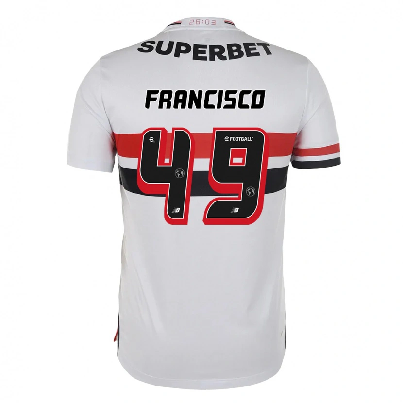 Danxen Barn Ryan Francisco #49 Röd Svart Vit Hemmatröja Matchtröjor 2025/26 Tröjor T-Tröja