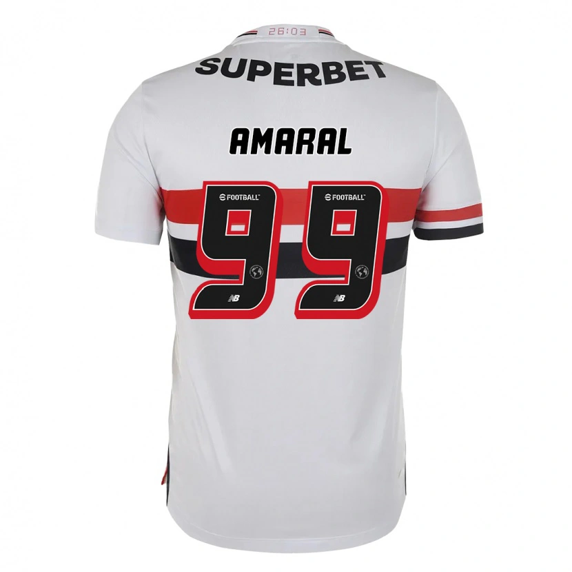 Danxen Barn Vitória Amaral #99 Röd Svart Vit Hemmatröja Matchtröjor 2025/26 Tröjor T-Tröja