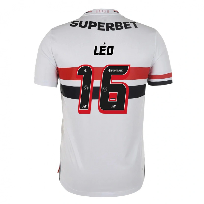 Danxen Barn Leo #16 Röd Svart Vit Hemmatröja Matchtröjor 2025/26 Tröjor T-Tröja