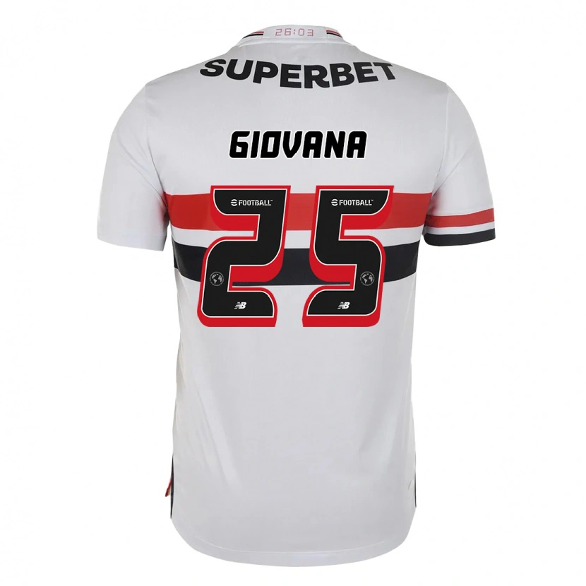 Danxen Barn Giovana #25 Röd Svart Vit Hemmatröja Matchtröjor 2025/26 Tröjor T-Tröja