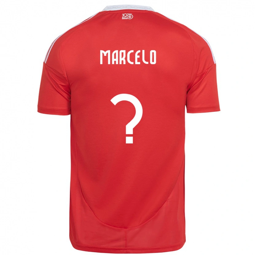 Danxen Barn João Marcelo #0 Röd Vit Hemmatröja Matchtröjor 2025/26 Tröjor T-Tröja