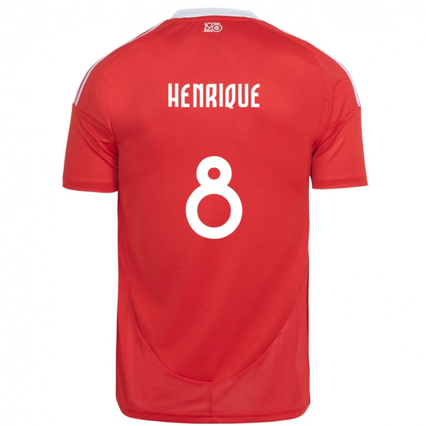 Danxen Barn Bruno Henrique #8 Röd Vit Hemmatröja Matchtröjor 2025/26 Tröjor T-Tröja