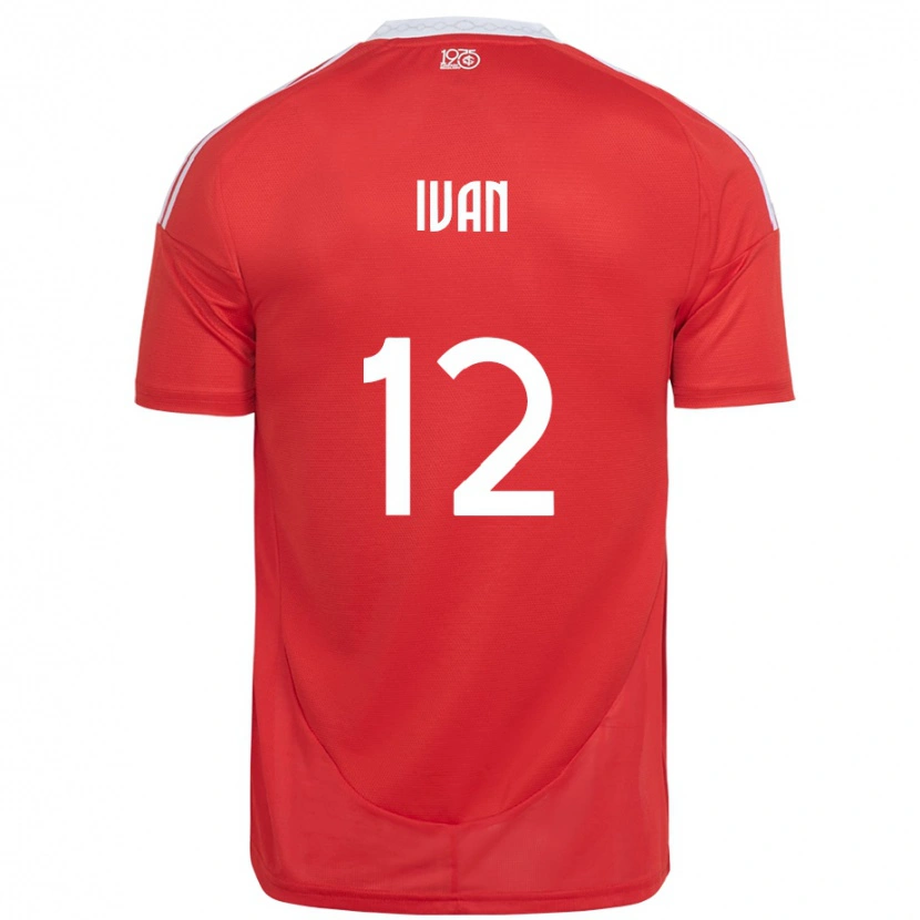 Danxen Barn Ivan #12 Röd Vit Hemmatröja Matchtröjor 2025/26 Tröjor T-Tröja