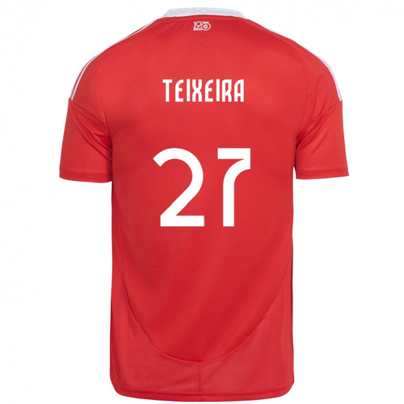 Danxen Barn Danny Teixeira #27 Röd Vit Hemmatröja Matchtröjor 2025/26 Tröjor T-Tröja