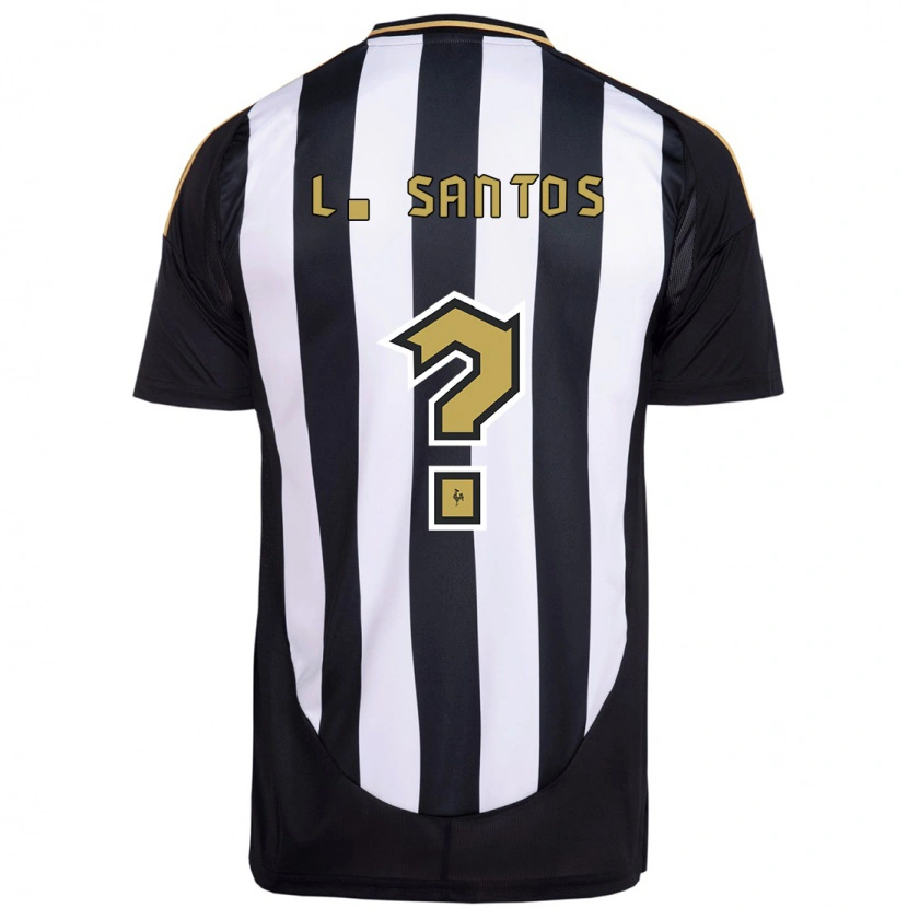 Danxen Barn Léo Santos #0 Vit Svart Hemmatröja Matchtröjor 2025/26 Tröjor T-Tröja