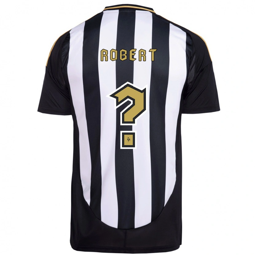 Danxen Barn Robert Alves #0 Vit Svart Hemmatröja Matchtröjor 2025/26 Tröjor T-Tröja