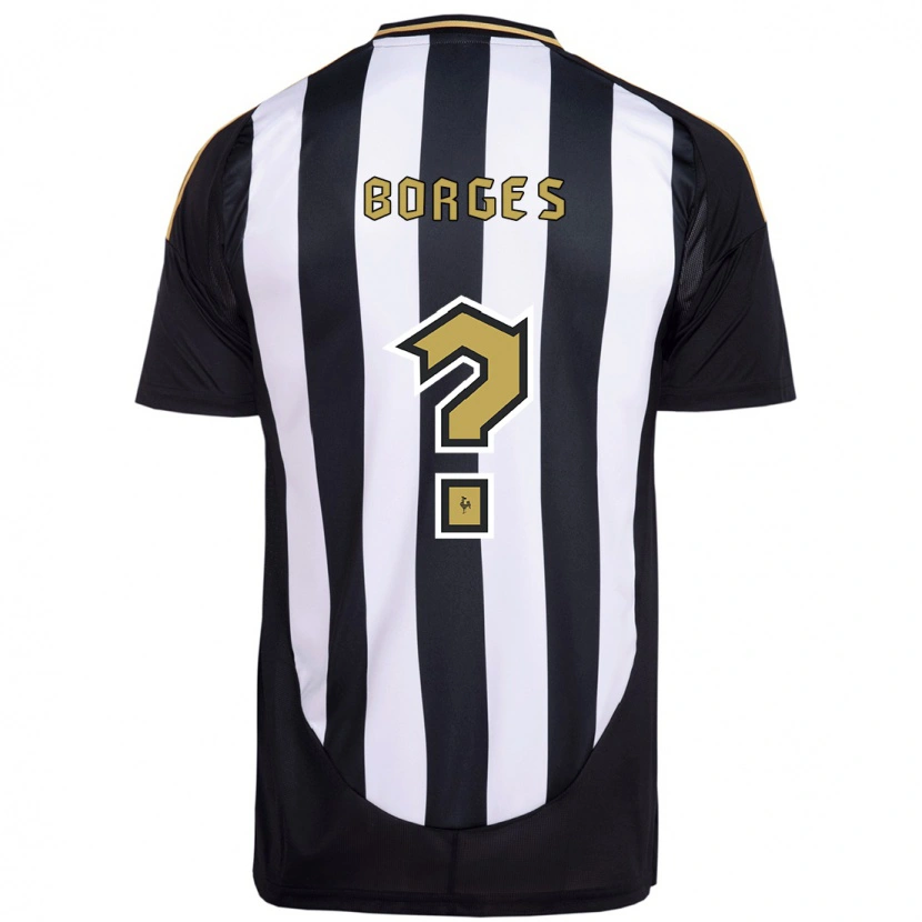 Danxen Barn Leo Borges #0 Vit Svart Hemmatröja Matchtröjor 2025/26 Tröjor T-Tröja