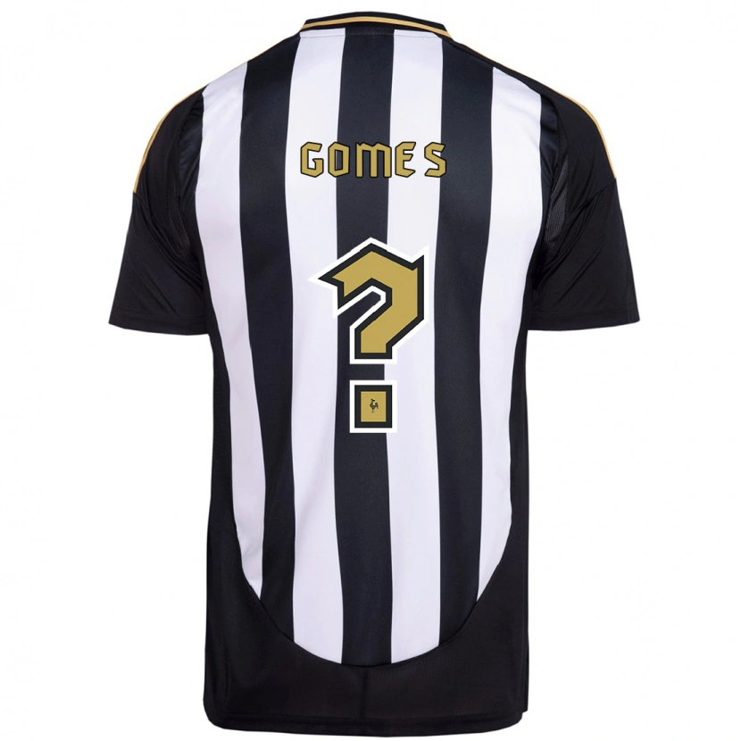 Danxen Barn Fábio Gomes #0 Vit Svart Hemmatröja Matchtröjor 2025/26 Tröjor T-Tröja