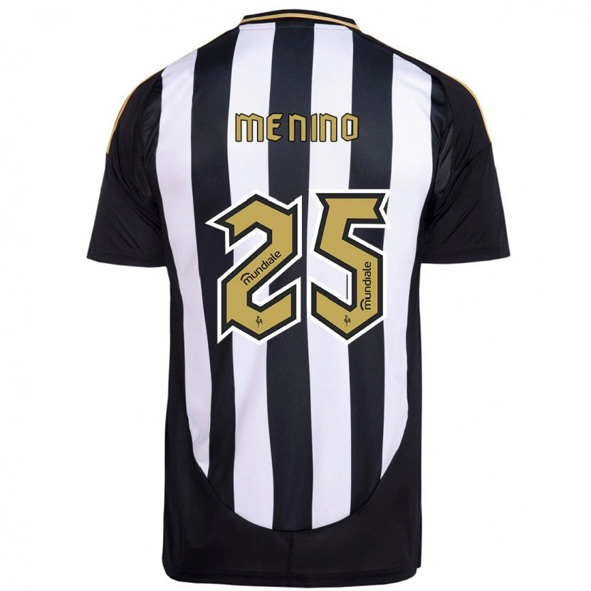 Danxen Barn Gabriel Menino #25 Vit Svart Hemmatröja Matchtröjor 2025/26 Tröjor T-Tröja