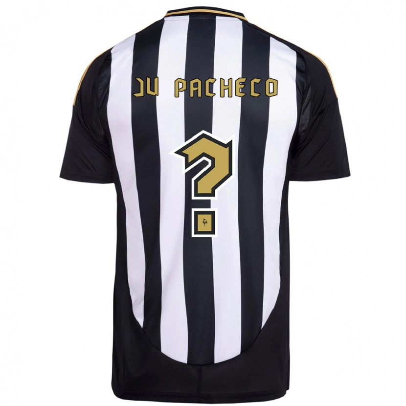 Danxen Barn Ju Pacheco #0 Vit Svart Hemmatröja Matchtröjor 2025/26 Tröjor T-Tröja