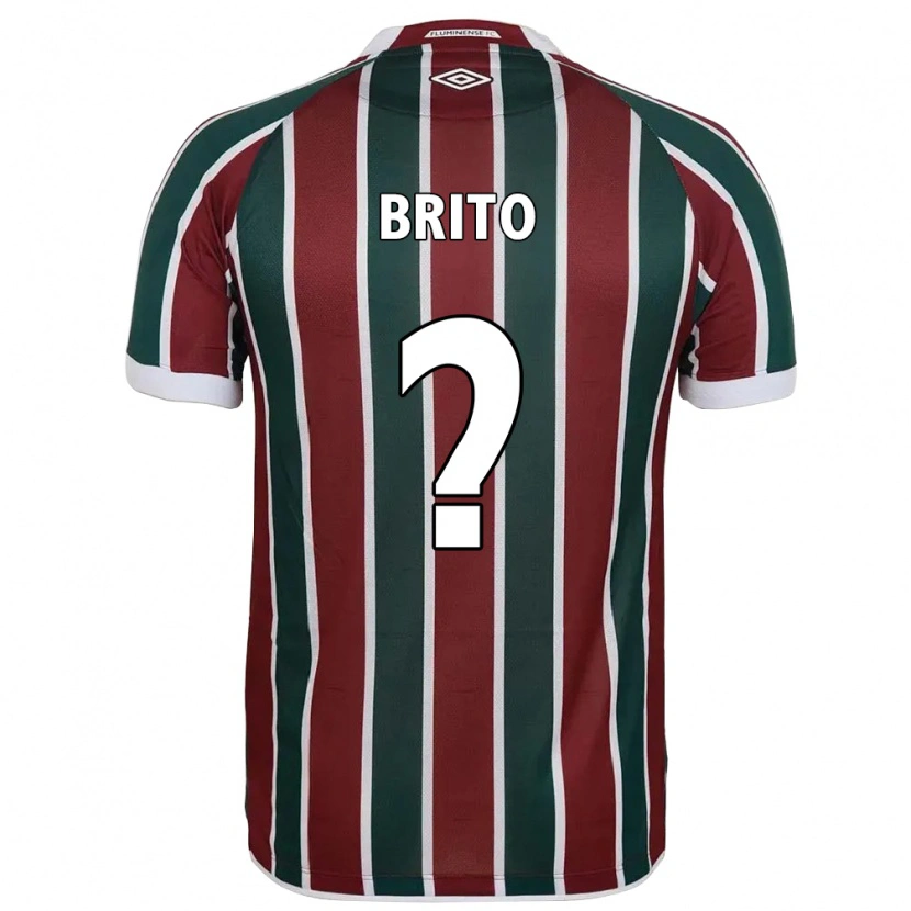 Danxen Barn Luan Brito #0 Vit Grön Vinröd Hemmatröja Matchtröjor 2025/26 Tröjor T-Tröja