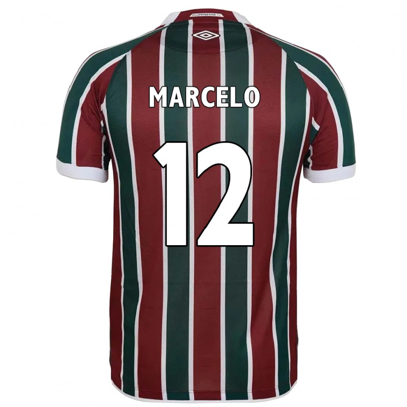 Danxen Barn Marcelo #12 Vit Grön Vinröd Hemmatröja Matchtröjor 2025/26 Tröjor T-Tröja