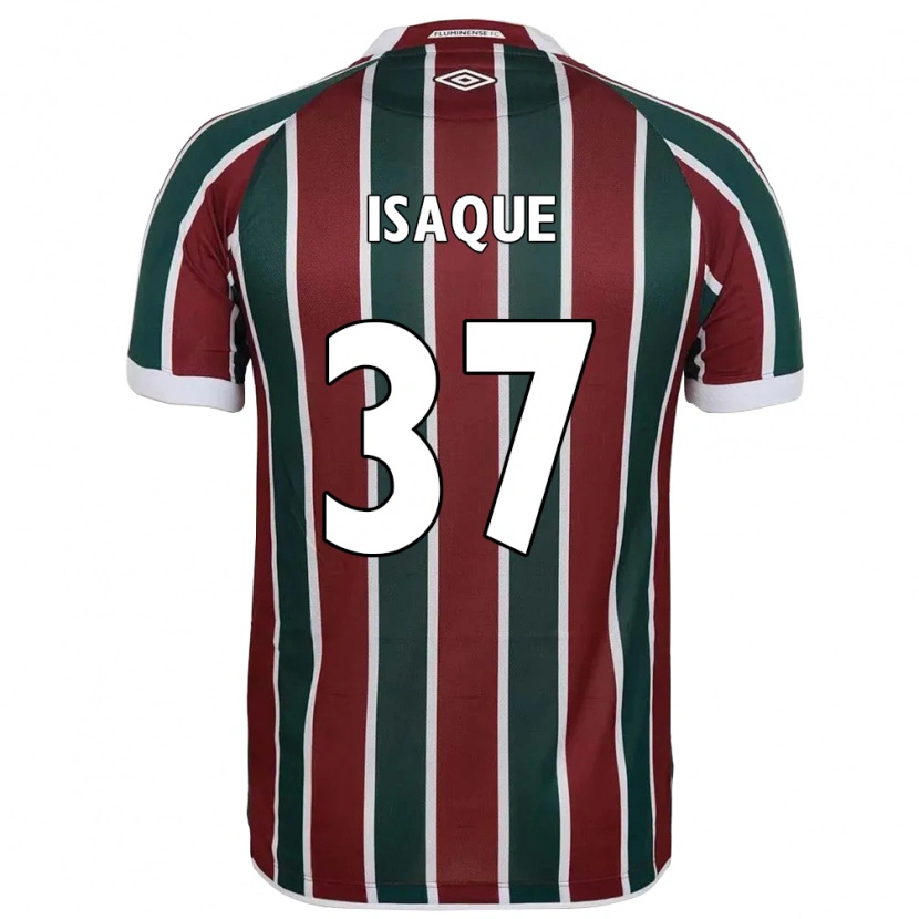 Danxen Barn Isaque #37 Grön Vinröd Vit Hemmatröja Matchtröjor 2025/26 Tröjor T-Tröja