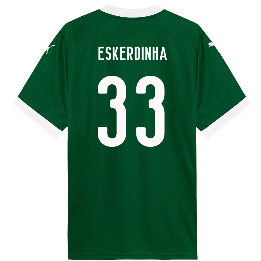Danxen Barn Eskerdinha #33 Grön Vit Hemmatröja Matchtröjor 2025/26 Tröjor T-Tröja