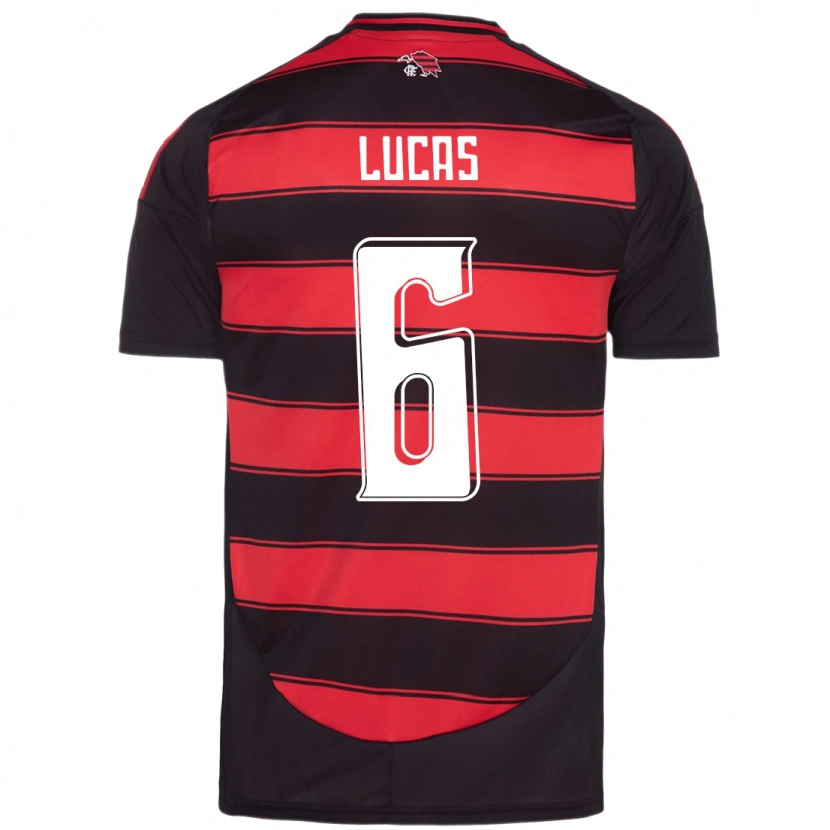 Danxen Barn Ayrton Lucas #6 Röd Svart Hemmatröja Matchtröjor 2025/26 Tröjor T-Tröja