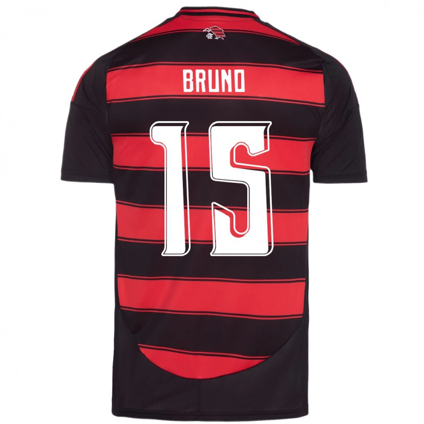 Danxen Barn Fabrício Bruno #15 Röd Svart Hemmatröja Matchtröjor 2025/26 Tröjor T-Tröja
