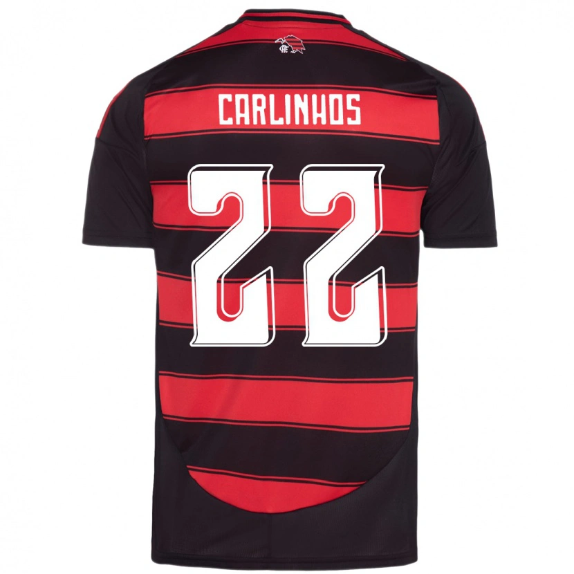 Danxen Barn Carlinhos #22 Röd Svart Hemmatröja Matchtröjor 2025/26 Tröjor T-Tröja