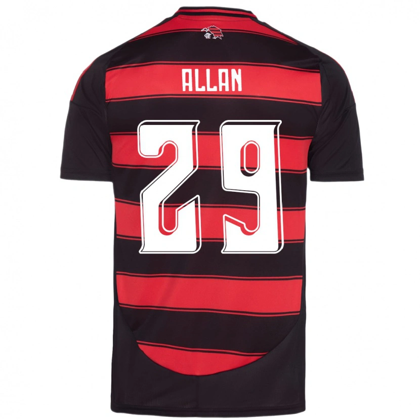 Danxen Barn Allan #29 Röd Svart Hemmatröja Matchtröjor 2025/26 Tröjor T-Tröja